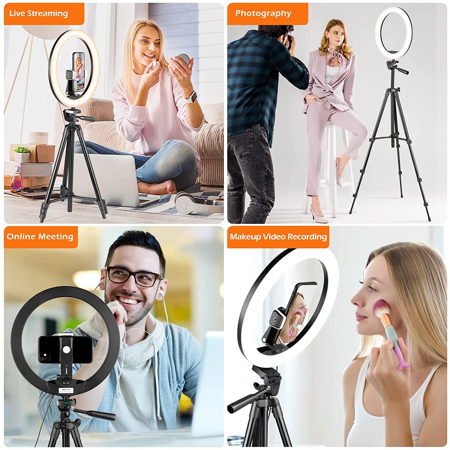 12'' Ring Light with 50in Tripod Stand