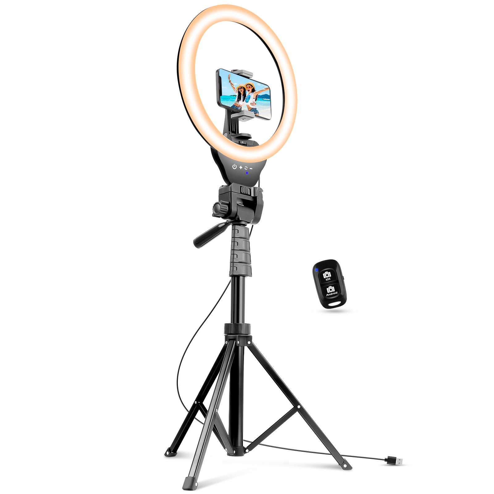 12in Ring Light with 67in Phone Tripod